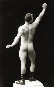 Eugen Sandow, klasik antik Greko-Romen pozunda, 1894 dolayları